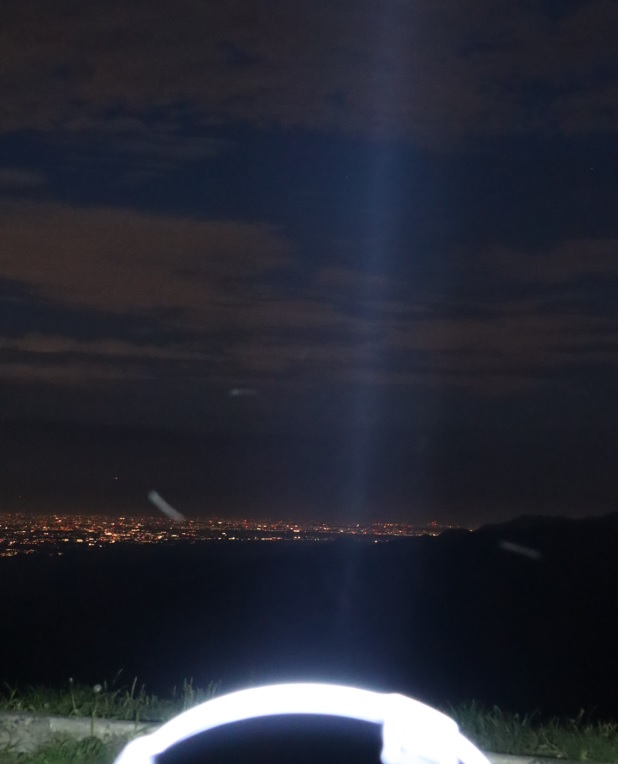 K峠からライトウォッチング_2022年7月27日20時0分気温26度